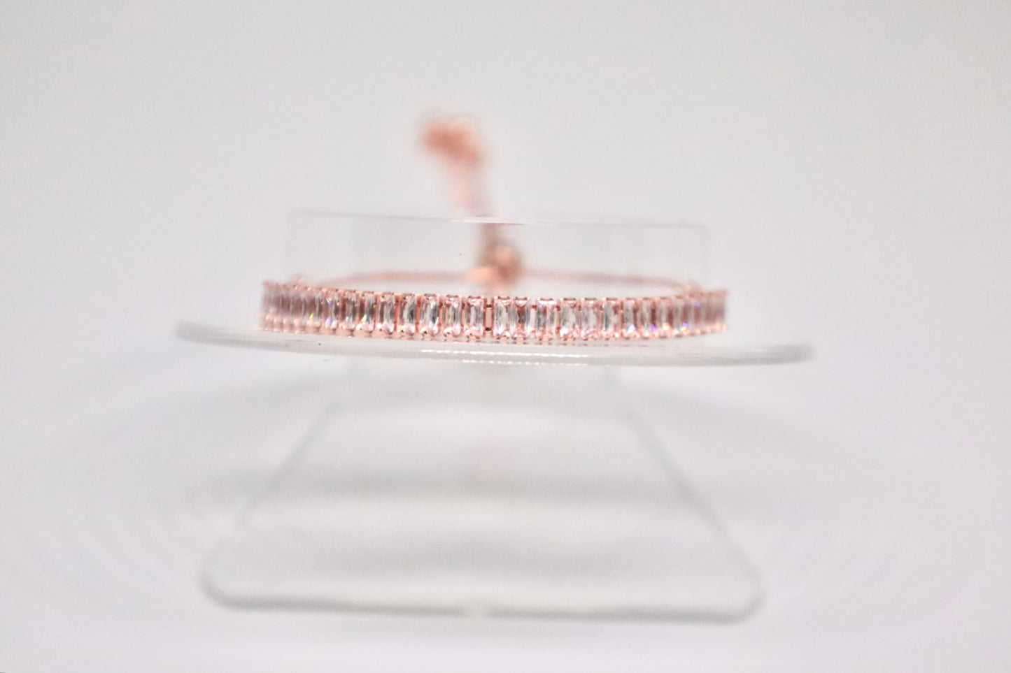 Rosé Tennis Bracelet Rectangle